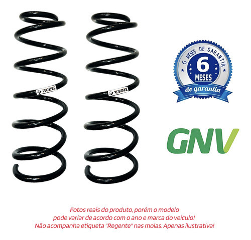 2 Molas Traseiras Reforçadas Gnv Hb20 Sedan 2013 2014 2015 1