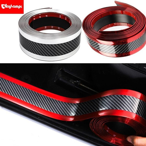 Moldura Autoadhesiva Pisadera Zocalos Autos Silver 4cmxm R48 1