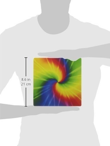 3drose Llc 8 x 8 x 0.25 inches Mouse Pad, Arco Iris Tie D 1