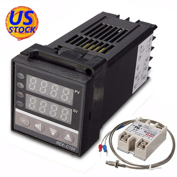 Controlador De Temperatura Pid De Ca 110-240v Kits 0-999 ° C 0