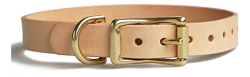 Jeereal Collar De Cuero Para Perro Herrajes De Latón Macizo 0