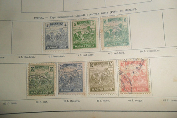 Antigua Estampilla Sello Postal Hungria Hongrie 0