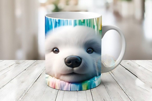 Plantillas Animales Colores Efecto 3d Sublimar Tazas #t159 1