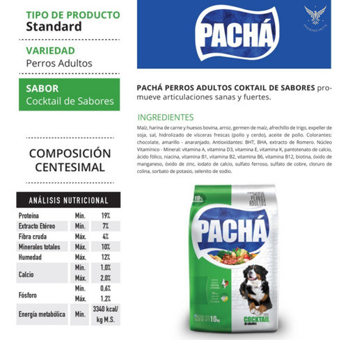 Alimento Pacha Perro Adulto Cocktail De Sabores 22 Kg 1