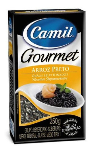 Arroz Preto Linha Gourmet Camil 250gr - Kit Com 3 0