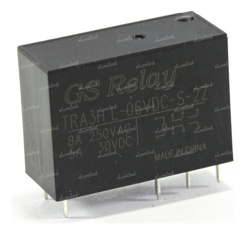 10x Tra3h L-06 Rele Relay Bobina 6v 8a 250v 2 Inversores 0