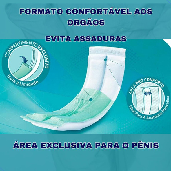 Dry Man Absorvente Geriátrico Incontinência Urinário 06 Pcts 1 Dry Man Absorvente Geriátrico Incontinência Urinário 06 Pcts 1