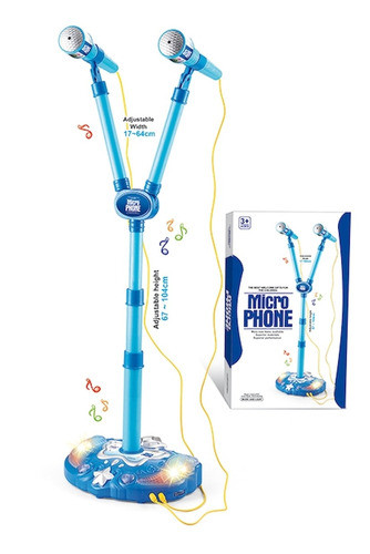 Microfono De Pie Doble Toyland 64cm 2 Colores 0