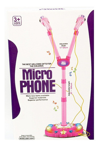Microfono De Pie Doble Toyland 64cm 2 Colores 1