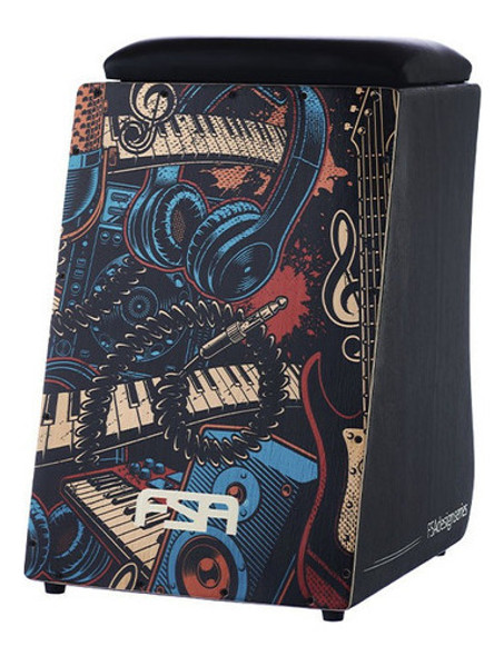 Cajon Fsa Design Sound Fc6658 Captação Dupla 0