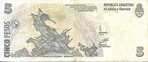 Bottero 3305 $5 Convertibles Reposicion C/leyenda Mb Palermo 1