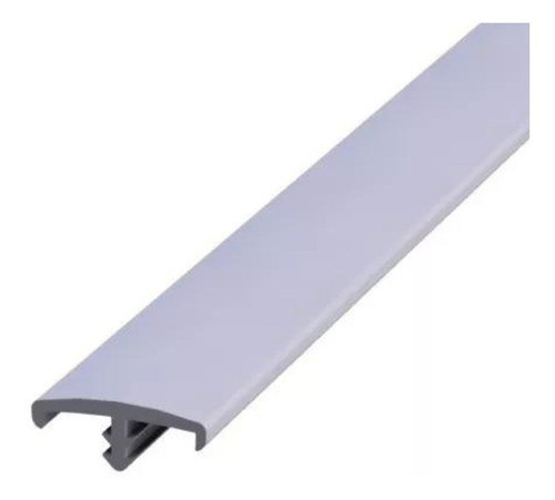 Perfil T 2 Abas Borracha 16,5mm Mdf 15mm Cinza 5 Mts Popmov 0
