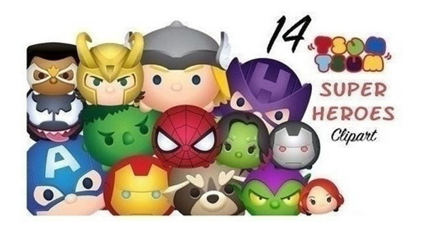Plantillas Tsum Tsum Mundo Disney Y Marvel 1