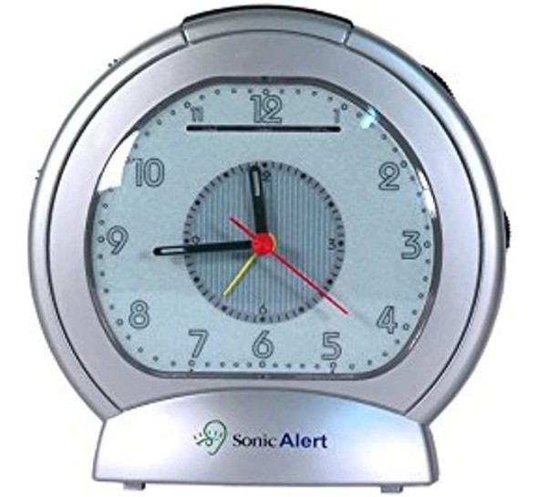 Reloj Despertador Analógico Sonic Bomb Con Agitador De Cama, 0