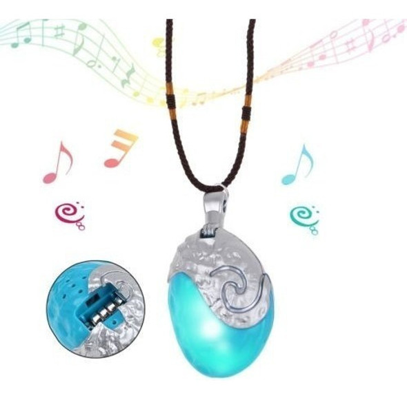 Collar De Moana Traje Cosplay Accesorios Corazón Princesa De 1