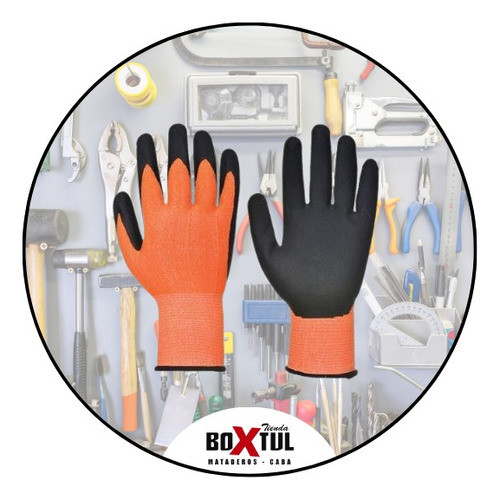 Guantes Pu Multiflex Seguridad Anticorte Baño Nitrilo T10 1