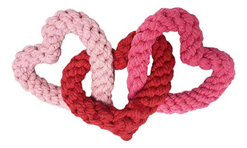 Midlee Cuerda De Corazón Entrelazada Para Perro 0
