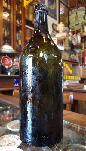 Antigua Botella Bitters Carlsbad 1800, Aplicado Top. 25894 0