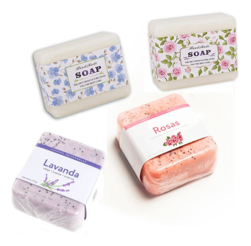 100 Etiquetas Autoadhesivas Jabones Artesanal Personalizadas 0