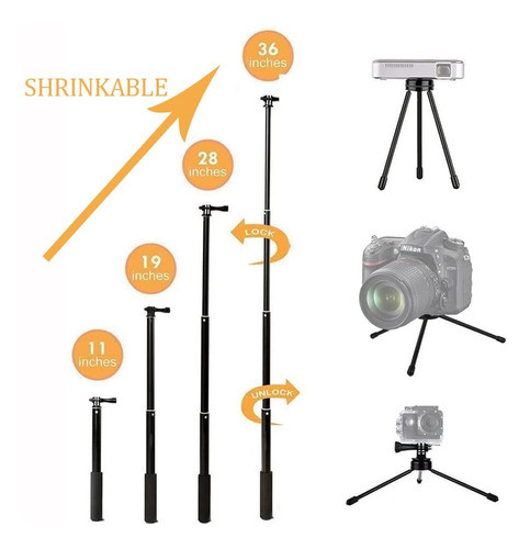 Tripode Palo De Selfie Extensible Para Camara Universal 1
