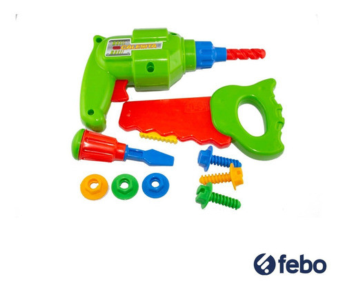Set Infantil Herramientas Taladro De Juguete Y Accesorios 1