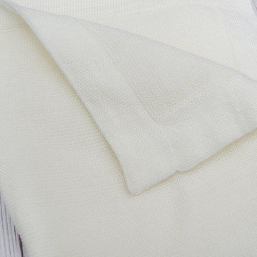 Manta Tejida Para Cuna 110x90cm Cruda 0