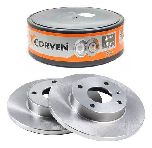 Kit X2 Disco Freno Solido Corven Courier 239mm 1996 - 2011 0