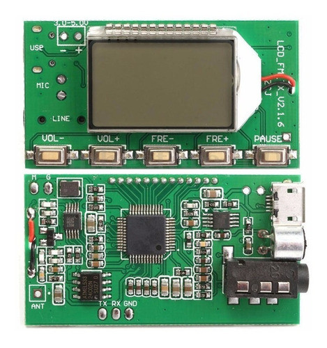 Transmisor Fm Estereo 100mw - Display Selector Frecuencia 1
