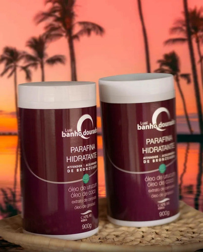 2 Parafinas Hidratante Oléo De Coco E Urucum Capilar 1