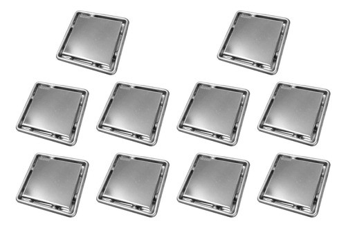 Set X 10 Rejilla Lineal De Acero Inoxidable 12 X 12 Mozart 0