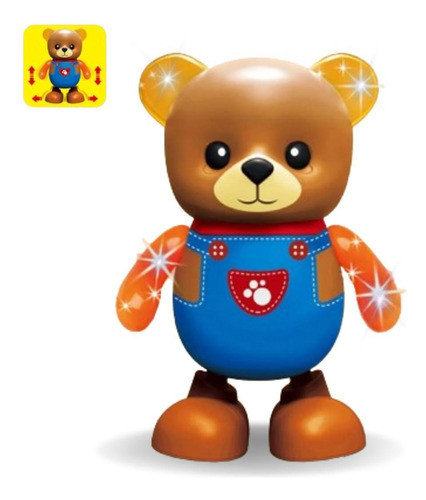 Ursinho Dançarino Musical Led E Sons Voz E Musica Boneco 0