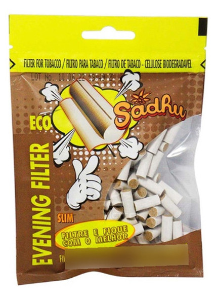 Filtro Para Cigarro Sadhu Eco Slim De 6mm (pacote Com 120) 0