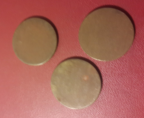 3 Fichas Token Atracciones Los Andes, Fotos, Ne274 0