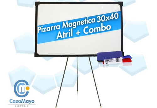 Atril + Pizarra Magnética 30x40 + Combo De Regalo 1