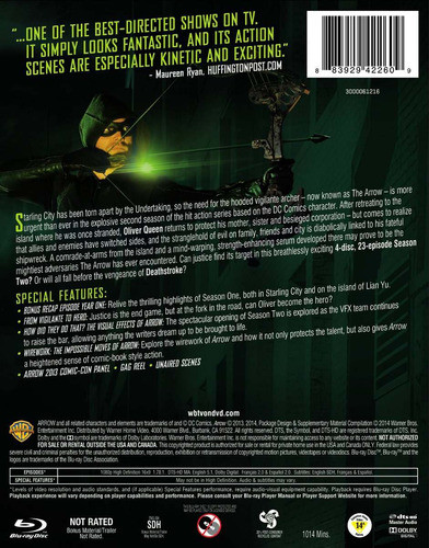 Arrow ( Serie De Tv ) - Temporada 2 En Blu-ray Original 1