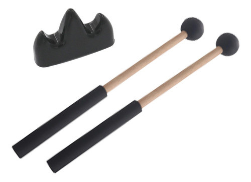 2x Baqueta De Tambor 8,7 Polegadas Instrumento De Preto 0