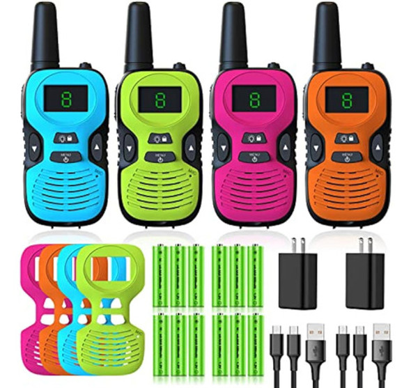 Walkie Talkies Para Niños, Paquete De 4 0