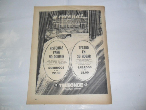 Teleonce Canal 11 Leoncio Teatro En Su Hogar Publicidad 1967 0