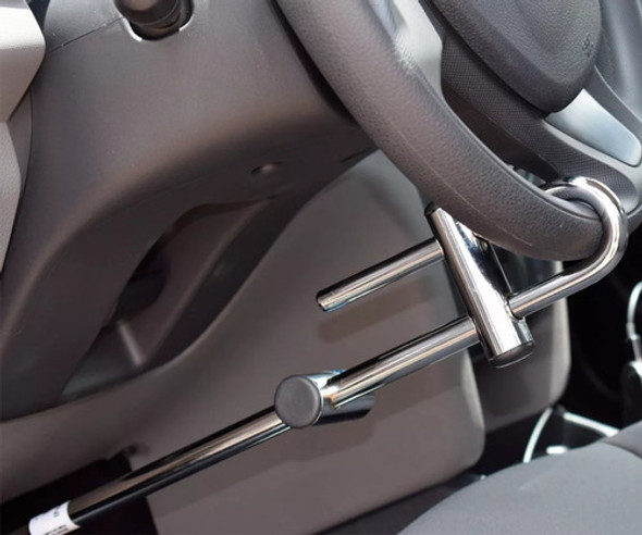 Trava Seguranca Carro Anti Furto Chave Tetra Pedal Universal 0