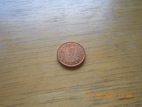 Euro España Moneda De 2 Centavos Año 2008 0