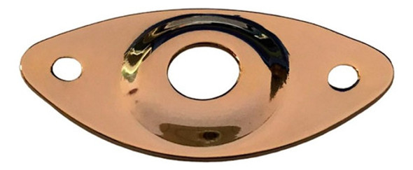 Portajack Cool Parts Pj02 Gd Ovalado Liso Dorado Guitarra 0