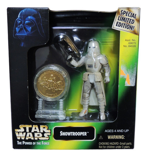 Star Wars Power Of The Force 2 Snowtrooper Con Moneda De Oro 0