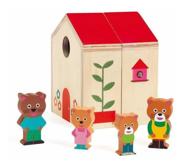 Juego Casa Madera Con Animales Djeco Cadaques Kids 1