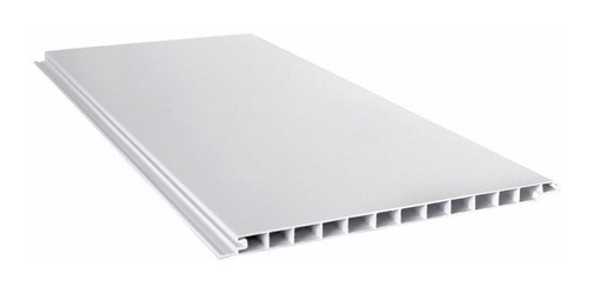 Placa Blanca Machimbre Pvc 5 Metros X 200mm X 10mm 0