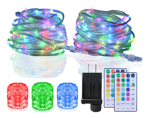 Luces De Cuerda Al Aire Libre, 240 Led Color Cambio De Luces 0