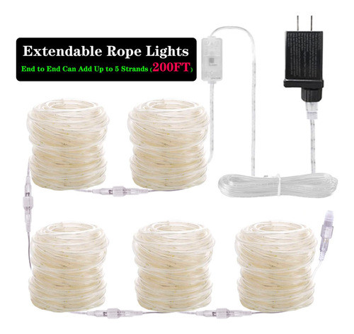 Luces De Cuerda Al Aire Libre, 240 Led Color Cambio De Luces 1