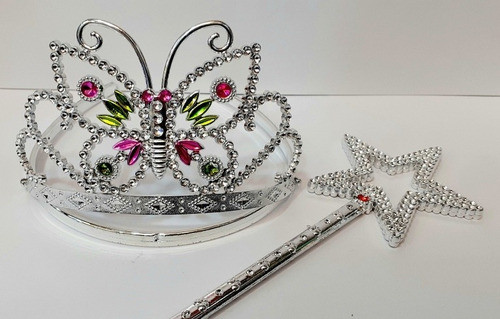 Corona De Princesa Y Barita Magica De Juguete. 0