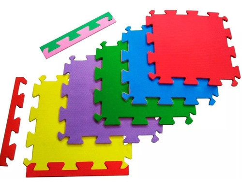 Kit Tapetes Tatames Coloridos 8 Unidades Eva 0