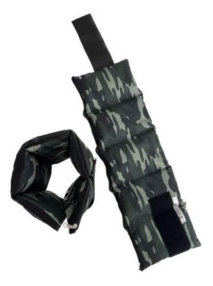 Tobilleras Camufladas 3kg Reforzadas El Par Con Peso Gym 0