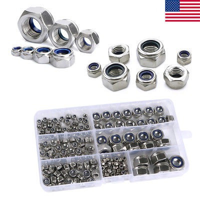 165 De Acero Inoxidable Tuerca Surtido Kit M3 M4 M5 Hexagona 0